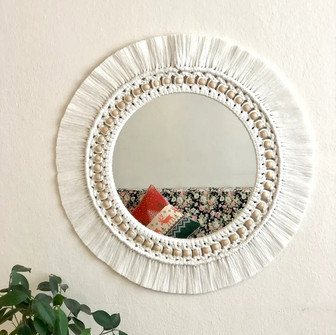 White Wicker Mirrors - Rattan Framed Wall Decor for Stylish Homes | Rusticozy