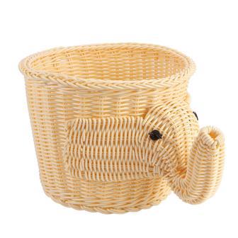 Woven Rattan Elephant Toy Basket for Christmas Gifts | Rusticozy UK