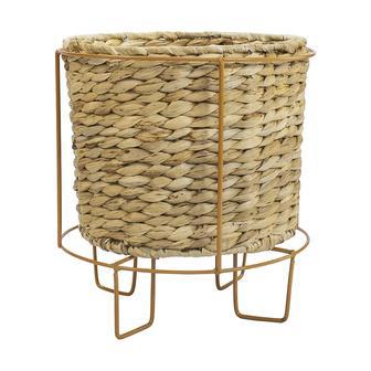 Woven Water Hyacinth Basket with Lid for Home Decoration | Rusticozy AU