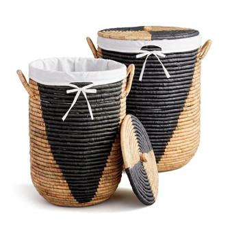 Natural Handmade Wicker Basket for Laundry and Kitchen Use | Rusticozy
