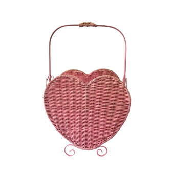 High-Quality Rattan Heart Shaped Wicker Basket for Valentine's Day | Rusticozy UK