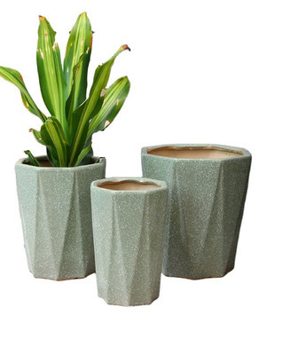 Large Green Ceramic Plant Pot for Your Home Decoration | Rusticozy UK