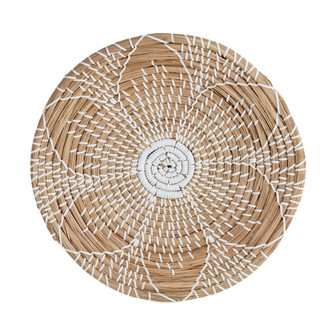 Large Wicker Wall Decor Basket | Handwoven Boho Wall Art | Rusticozy
