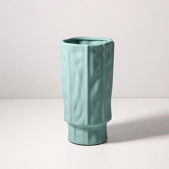 Morandi Style Modern Ceramic Vase in Mint Green for Home Decor | Rusticozy UK