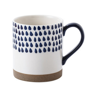 Nordic Style Blue and White Ceramic Coffee Mug | Rusticozy DE