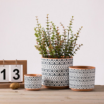 Nordic Style Ceramic Pots with Creative Antique Design | Farmhouse Plant Pot for Home Decor | Rusticozy DE