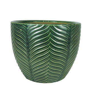 Stylish Green Ceramic Plant Pot for a Chic Indoor Garden | Rusticozy UK