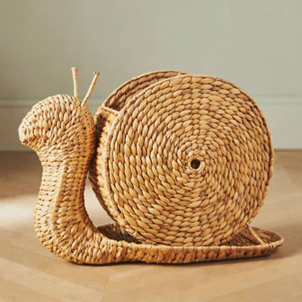 Wicker Snail Basket | Adorable Storage for Kids' Room | Rusticozy DE