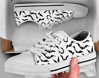 Chaussures Chauve-Souris Halloween, Baskets Chauve-Souris, Chaussures Décontractées, Cadeaux Chauve-Souris, Chaussures Style Converse Basses pour Femmes Hommes Adultes - Cadeauxyz