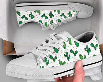 Chaussures Décontractées Cactus, Baskets Cactus, Chaussures Mignonnes, Chaussures Décontractées, Cadeaux Cactus, Chaussures Style Converse Basses pour Femmes Hommes Adultes - Cadeauxyz