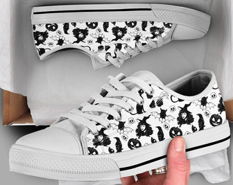 Chaussures de Sorcière Effrayantes, Baskets d'Halloween, Chaussures Décontractées, Cadeaux d'Halloween, Chaussures Style Converse Basses pour Femmes Hommes Adultes - Cadeauxyz
