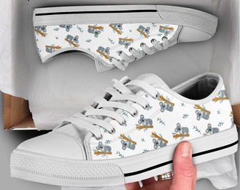 Chaussures Femmes Koala, Baskets Koala, Motif Imprimé Koala, Cadeaux Koala, Baskets Personnalisées Style Converse Basses pour Femmes & Hommes - Cadeauxyz