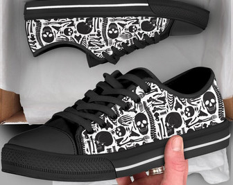 Chaussures Humaines Os , Baskets Squelette , Chaussures Os , Chaussures Décontractées , Cadeaux Anatomie , Baskets Style Converse Basses pour Femmes Hommes Adultes - Cadeauxyz