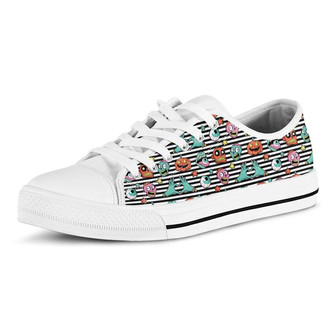 Chaussures Basses en Toile Converse À Motif Rayé Zombie Halloween Décontractées - Cadeauxyz