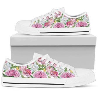 Chaussures basses pour femmes à motif floral aquarelle - Cadeauxyz
