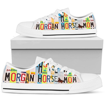 Chaussures Basses pour Femmes avec Plaque d'Immatriculation pour les Mamans de Chevaux Morgan - Cadeauxyz