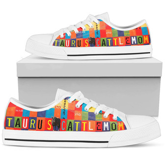 Chaussures Basses Femme Plaque d'Immatriculation Pour Maman Taureau - Cadeauxyz