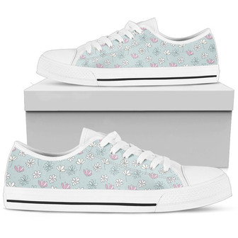 Chaussure Basse pour Femme avec Motif de Fleurs Jolies - Cadeauxyz