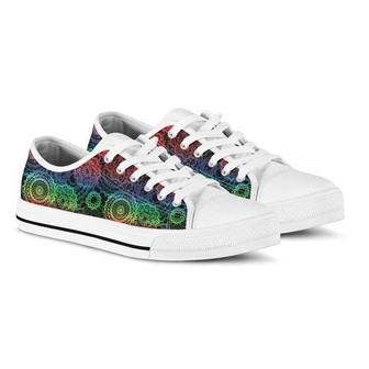 Chaussures Basses Mandala Arc-en-ciel - Cadeauxyz