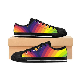 Chaussures Basses Arc-en-Ciel Burst Fierté LGBT - Cadeauxyz