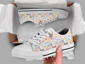 Chaussures basses pour amoureux des chats - Cadeauxyz