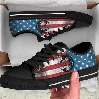 Chaussures Basses Cheval Avec Drapeau Usa - Cadeauxyz