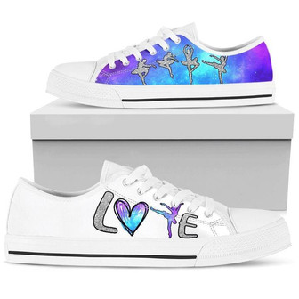 Chaussures Basses Éclat Galaxie Amour Danse - Cadeauxyz