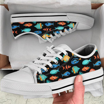 Chaussures Basses avec Poissons Tropicaux Exotiques  - Cadeauxyz