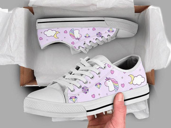 Chaussures basses avec licorne pour filles - Cadeauxyz