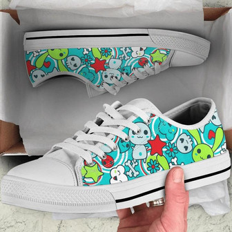 Chaussures Basses Lumineuses Kawaii Goth Bunny - Cadeauxyz