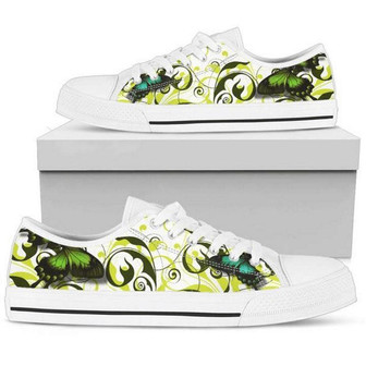 Baskets Femme Low Top "Papillon dans la Brise" - Cadeauxyz