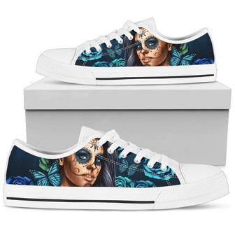 Chaussures Basses Calavera Violet Bleu Pourpre - Cadeauxyz