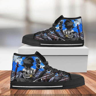 Afro Samurai Highto Manga Canvas Prints Custom Poster Shoes Black High Top Shoesを日本語に訳すと、「アフロサムライハイトマンガキャンバスプリントカスタムポスターシューズブラックハイトップシューズ」です。 - Kawaiitshirt