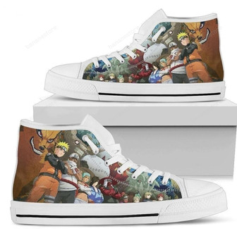 ナルト尾獣アニメスニーカーハイトップシューズファンギフト - Kawaiitshirt