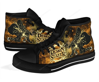 Zenitsuスニーカー鬼滅の刃ハイトップシューズアニメファン - Kawaiitshirt