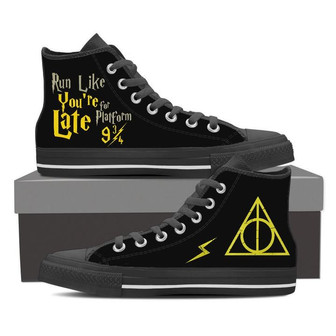 あなたが遅れているかのように走るHpハイトップシューズ - Kawaiitshirt