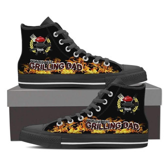 世界最高のグリル父キャンバスメンズハイトップシューズスニーカー - Kawaiitshirt