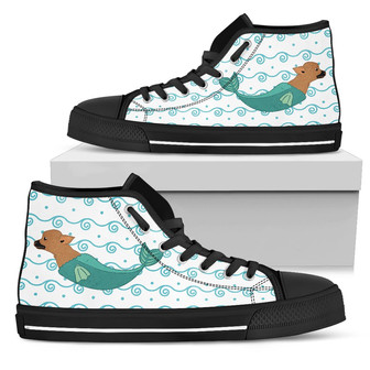 Chihuahua Mermaid Unicorn Cute High Top Shoes Beach Swimを日本語に訳すと、「チワワマーメイドユニコーン可愛いハイトップシューズビーチスイム」です。 - Kawaiitshirt