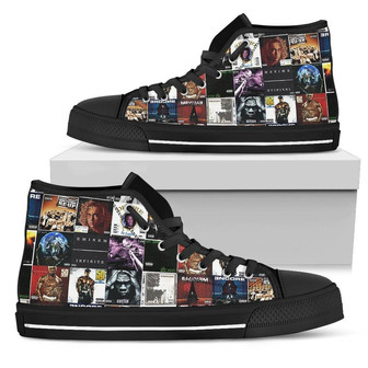 Eminem Merch Eminem Shoes人気ラッパーハイトップシューズ - Kawaiitshirt