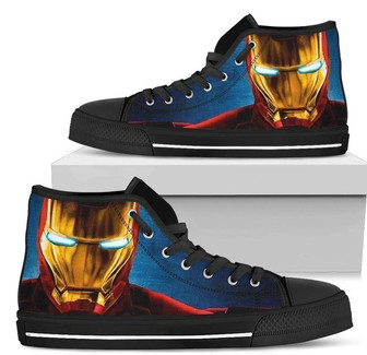 アイアンマンハイトップシューズスニーカーファンギフト - Kawaiitshirt