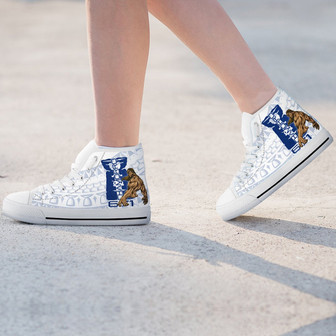 グアムハイトップシューズ - プンタンブルーカラーのチャモロ - Kawaiitshirt