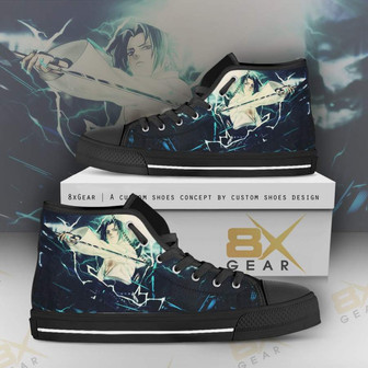 ナルトハイトップシューズサスケとライトニングアニメ - Kawaiitshirt