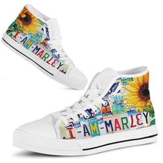 Marleyライセンスプレートハイトップシューズ - Kawaiitshirt