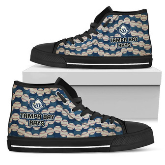 Tampa Bay Rays High Top Shoesの波ボール - Kawaiitshirt
