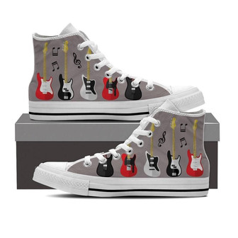 エレクトリックギター - クリアランスハイトップシューズスニーカー - Kawaiitshirt