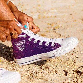 サウスカロライナの美容師用キャンバスハイトップシューズ - Kawaiitshirt