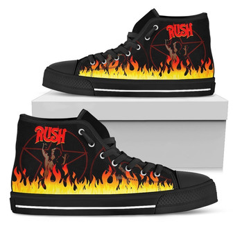 ラッシュスニーカーフレームハイトップシューズミュージックファン - Kawaiitshirt