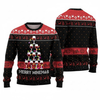 Christmas Wine Lovers Ugly Sweater | Seseable CA