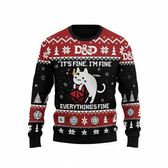 Funny Cat Christmas Sweater | Seseable CA