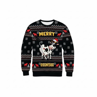 Funny Cow Christmas Sweatshirt | Seseable UK